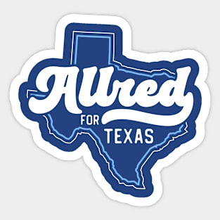 Allred for Texas // 2024 Senate Race // Turn Texas Blue Sticker